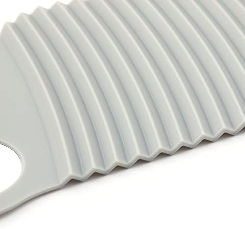 ZYAMY Hand-held Mini Washboard, Plastic Washboard, Laundry and Scrubbing Clothes, Suitable for Home Travel, Outdoor, Gray