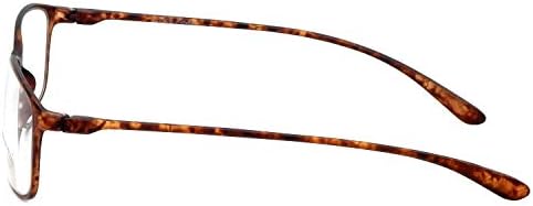 Calabria 720CB Flexie Round Square Bifocal Reading Glasses Men/Women Bi-focal Readers Flexible Lightweight Durable TR-90