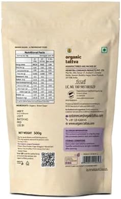 Organic Tattva Jaggery Powder (2 lbs) - Unique Powdered Sugar Substitute - Traditional Indian Gur Powder - Indian Sweetener with Zero Additives - USDA Certified Organic Sugar Substitute
