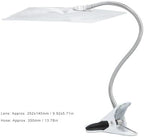 4X Magnifying Glass with Clip, Large Page Magnifier with Adjustable Flexible Gooseneck, Clip On Magnifying Glass for Reading Books, Sewing, Crafts, Low Vision Seniors