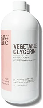 Vegetable Glycerin/Glycerine Quart (32 fl. oz.), Natural Pure USP Food Grade/Cosmetic Grade, for Skin, Hair, Crafts, Soap Base Oil - Kosher, Halal and Pharmaceutical for by Raw Plus Rare
