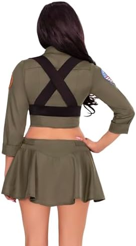 Leg Avenue Womens Licensed Top Gun Costume Adult Fighter Pilot Costume