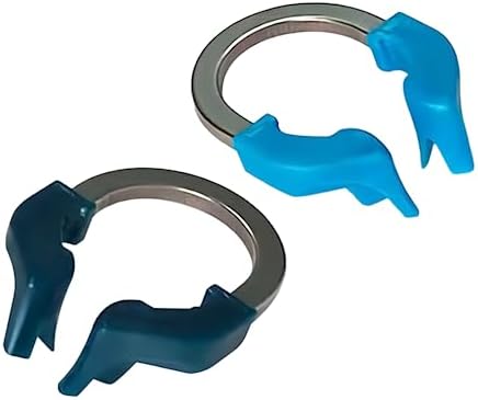 Dental Sectional Matrix Ring Clamp Spring Clip, Autoclavable Nickel Titanium Orthodontic Clamp Rings, Dental Sectional Contoured Matrices System for Pre and Post Molars (R6 Blue 1PCS)