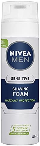 NIVEA MEN Shaving Foam For Sensitive Skin, 200 milliliters