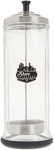 Shaving Factory Professional Grade Disinfectant Jar, Large, 37 Ounce