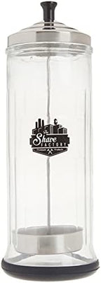 Shaving Factory Professional Grade Disinfectant Jar, Large, 37 Ounce