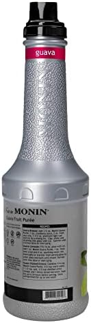 Monin - Guava Fruit Purée, Juicy Guava Taste, Perfect for Lemonades, Teas, Cocktails, Mocktails, Culinary Dishes & More, Vegan, Non-GMO, Gluten-Free (1 Liter)