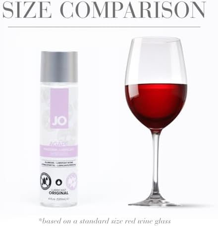 JO Agape Lube – Water Based Personal Lubricant for Sensitive Skin, pH Balanced Agape Lubricant – 4 fl oz