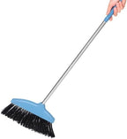 LIFKOME Heavy Duty Angle Broom Handle for Efficient Outdoor Sweeping for Floors Garages and Courtyards Innovative Design Prevents Hair