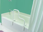 Moen Home Care Multi-Grip Tub Safety Bar – Glacier White, Secure Bathroom Grab Bar for Bathtub Stability, DN7005
