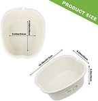 Plastic Foot Basin Feet Bath Spa Wash Bucket and Massage Sturdy Tub for Soaking Foot,Detox,Toe Nails, and Ankles,Pedicure,Portable Feet Tub Beige