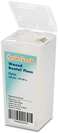 SmileGoods Waxed Dental Floss, 200 Yard, Unflavored