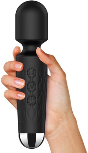 Back Small Bullet Massage for Women - Rechargeable Electric Body Mini Personal Massager - for Foot - Arm Muscle Relaxation (Black)