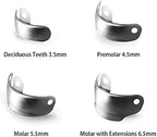 Dental Sectional Matrix System, Dental Sectional Contoured Matrices Refill Matrix Bands, Sectional Contoured Metal Matrices, Nickel Titanium Clamp Ring Resin Holder Clip Ring-50PCS 5.5MM