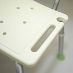 Bath Bench Adjustable Height, Lightweight Compact and Small Shower Chair Seat Stable Bathroom Stool with Backrest Non-Slip, Bathtub Stool for Seniors Disabled