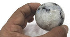 Wholesale Gem Shop Natural Rainbow Moonstone Quartz 40-45 mm Ball Sphere Gemstone A+ Hand Carved Crystal Altar Healing Devotional Focus Spiritual Chakra Cleansing Metaphysical Gift Men Women
