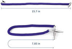 Annhua Dental Bib Flexible with Clips on Both Ends (Pack of 3), Elastic Napkin Holder Adjustable for Adult|Kid|Patient|Tattoo, Dark Blue - Light & Portable - Length 15.7"