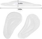 Dr. Foot's Arch Support Shoe Insoles for Flat Feet, Gel Arch Inserts for Plantar Fasciitis, Adhesive Arch Pad for Relieve Pressure and Feet Pain (Clear - 2 Pairs, 2 Count (Pack of 1))