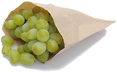 UK Made Brown Pure Kraft Paper Food/Sweet/Mushroom/Fruit/Popcorn Bags Crafts recycable biodegradeable Bags - 7" x 9" Uk Store 247 (1000)