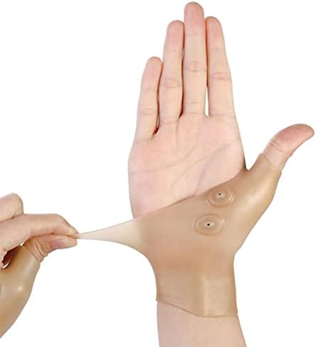 Magnetic Therapy Hand Thumb Gloves, Waterproof Elastic Silicone Gel Support , with Thumb Hole, for Hand Pressure (Women), 1 PC