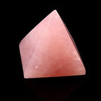 1.5" Natural Rose Quartz Pyramid Chakra Healing Crystal Reiki Stone Gemstone Radiation Deflection Home Decor Gift Decoration Crafts