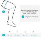 BraceAbility Compression Thigh Sleeve - Support Brace for Hamstring, Runner's Pain, Quad Strains - Men and Women's Leg Relief