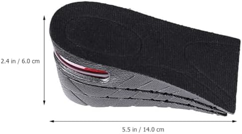 Beaupretty Invisible Height Increase Insoles, 3-Layer Adjustable Shoe Elevation Inserts for Men and Women, Inner Heightening Shoe Pads for Daily Wear and Sports