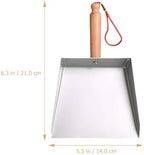 Beaupretty Stainless Steel Small Dustpan with Short Handle Lightweight Metal Dust Pan for Household and Children Compact 8.26X5.51In Tabletop Cleaning Tool
