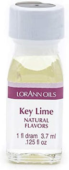 LorAnn Key Lime Super Super Strength Flavor, 1 dram bottle (.0125 fl oz - 3.7ml)