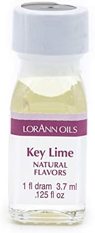 LorAnn Key Lime Super Super Strength Flavor, 1 dram bottle (.0125 fl oz - 3.7ml)