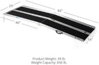 Titan Ramps 7' Folding Briefcase Aluminum Wheelchair Ramp 600 lb. Capacity Anti-Slip Threshold Entryway Home Access