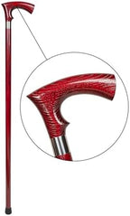 Dr. Watson Classic Duke Walking Cane – Handcrafted Ash Wood Cane with Polished Stainless Steel Collar