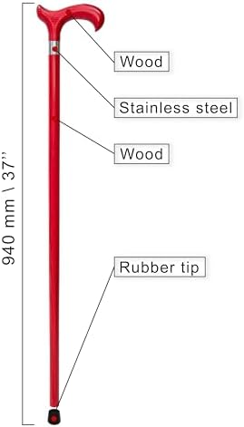 Dr. Watson Classic Derby Walking Cane – Handcrafted Ash Wood Cane with Polished Stainless Steel Collar