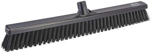 Vikan - 31949 24" Combo Push Broom- Soft/Stiff, Black