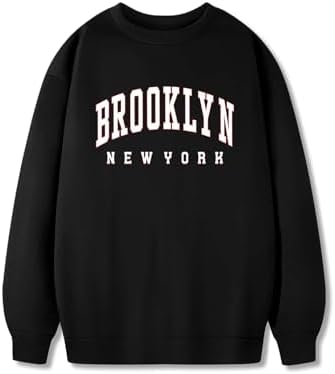 Men's Letter Graphic Print Sweatshirt Long Sleeve Crewneck Drop Shoulder Pullover Tops