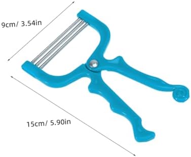 Healifty Epilator Facial Hair Remover Spring Upper Lip Chin Cheeks Neck Stainless Steel Hair Threader Tool for Women 2pcs Blue