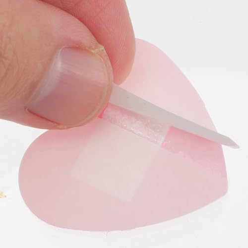 Artibetter Heart Shaped Adhesive Hemostatic Patches 100pcs Bulk Breathable Self Adhesive Wound Care Bandages for First Aid Small Wound Protection