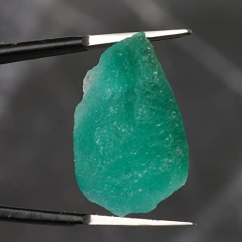 REAL-GEMS EGL Certified Natural Green Emerald 19 Ct. Raw Rough Loose Gemstone AXF-687