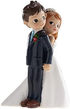 Dekora - Wedding Decoration | Bride and Groom Figures for Wedding Cake - Couple of Back