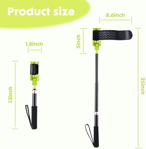 Back Shaver Extension Handle，Razor Extension Handle for Men,Long Handled Razor for Legs and Body,Adjustable Angle Back Trimmer with Telescopic 13-25 Inch Handle, Ideal for Elderly and Self-Care