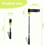 Back Shaver Extension Handle，Razor Extension Handle for Men,Long Handled Razor for Legs and Body,Adjustable Angle Back Trimmer with Telescopic 13-25 Inch Handle, Ideal for Elderly and Self-Care