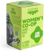 JusTea LEMON GINGER | Herbal Tea Bags, Caffeine-Free, Organic Ginger and Lemongrass Tea | Fair-Trade | Plastic-Free Tea Bags | Vegan, Sugar-Free, Gluten-Free | 16 Tea Bags