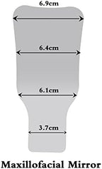 Angzhili 1 Piece Dental Anti-Fog Photography Mirrors,2 Sided Fog Free Intraoral Photography Mirror,Stainless Steel Occlusal Mirror (L maxillofacial mirror)