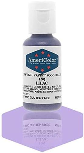 AmeriColor, Lilac, 0.75 Ounce Bottle, Soft Gel Paste Food Color