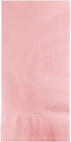 Creative Converting 50-Count Touch of Color Paper Dinner Napkins, Classic Pink