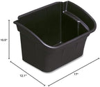 Rubbermaid Commercial Products Utility Cart 4-Gallon Bin, Black
