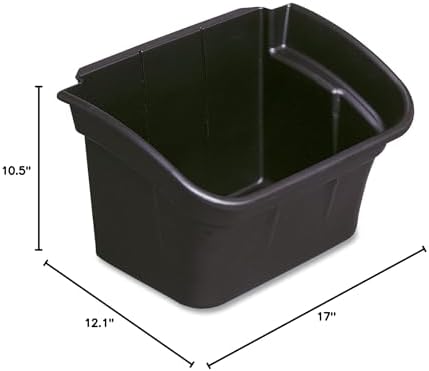 Rubbermaid Commercial Products Utility Cart 4-Gallon Bin, Black