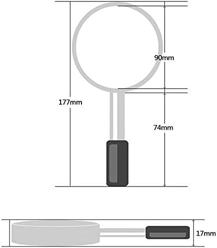 30X Handheld Magnifying Glass for Reading & Craft Work, High Optical Glass Lens, Lightweight