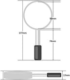 30X Handheld Magnifying Glass for Reading & Craft Work, High Optical Glass Lens, Lightweight