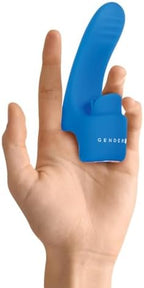 Collections Etc Evolved Novelties - Gender X - Flick It - Rechargeable Silicone Vibrator- Blue